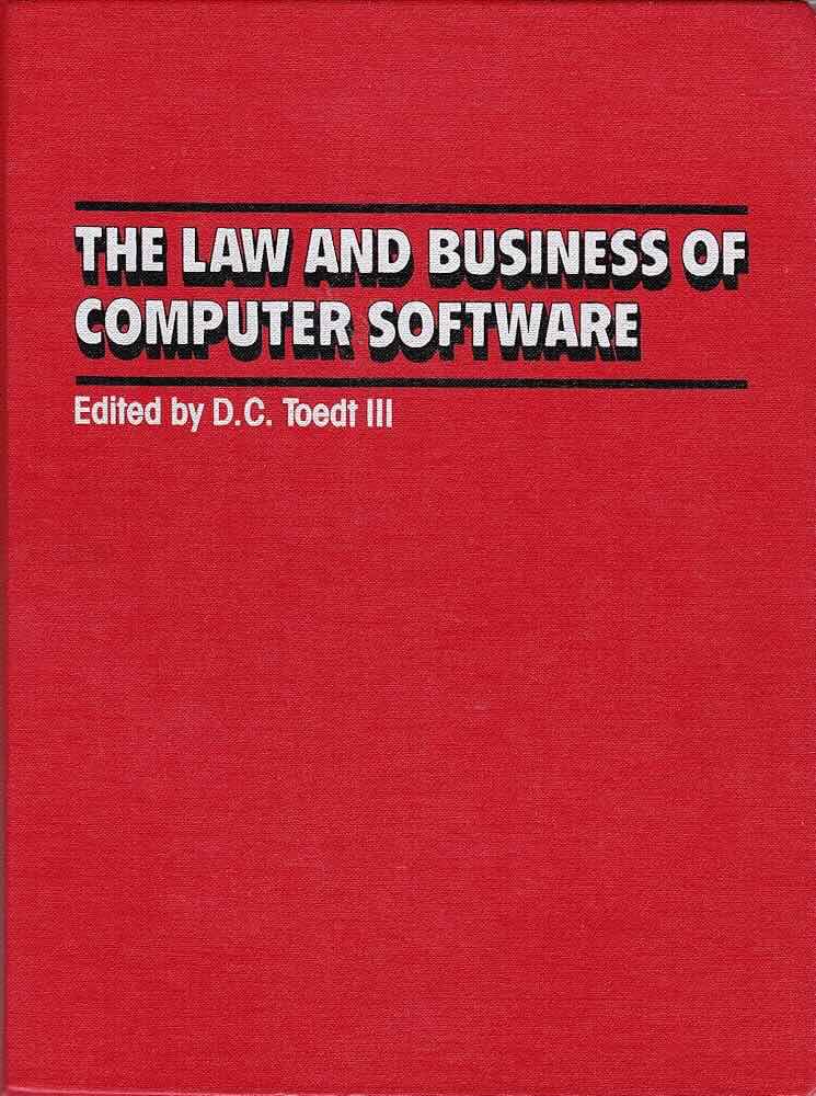 Cover of The Law and Business of Computer Software book